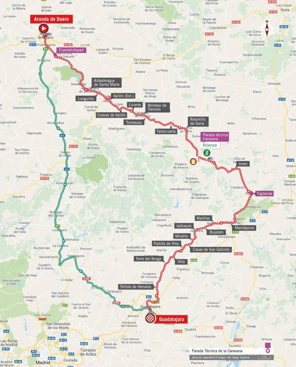 9月11日(水)第17ステージ アランダ・デ・デュエロ〜グアダラハラ 219.6km