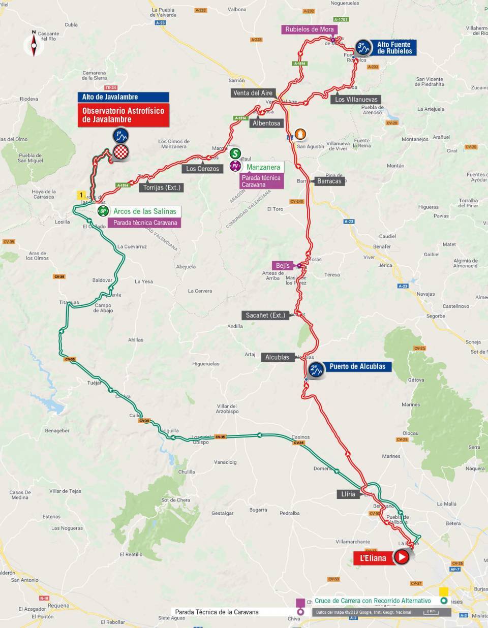 8月28日(水)第5ステージ レリアナ〜ハバランブレ天文台 170.7km