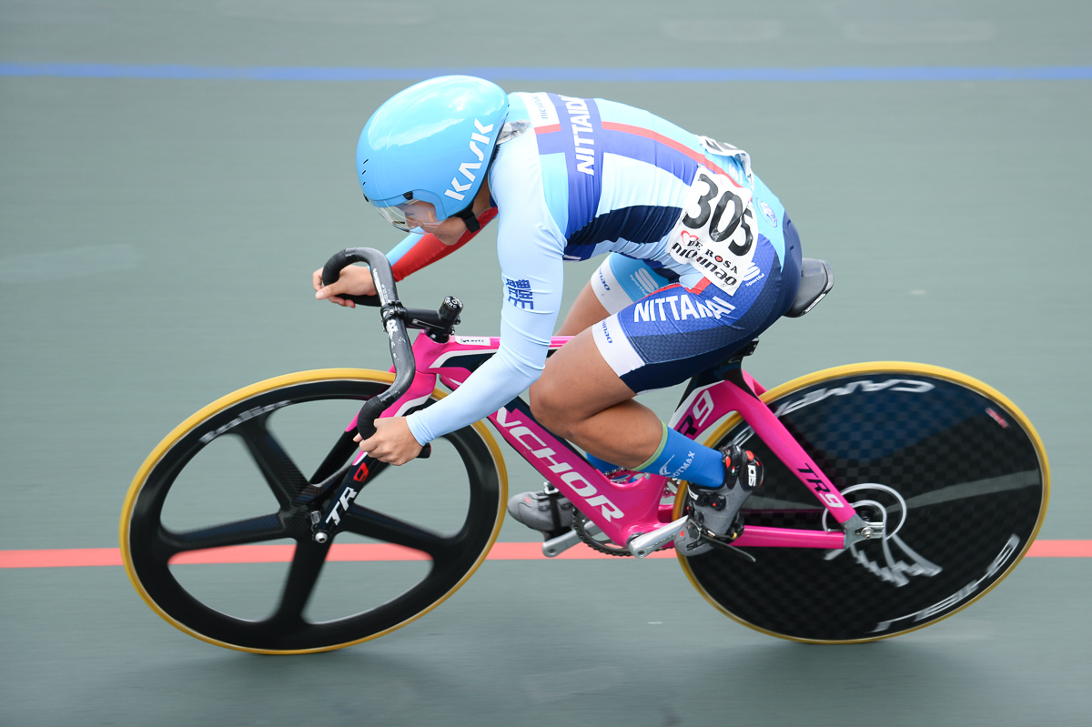 女子スプリント予選 2位 岩元杏奈(日本体育大学)11秒769はジュニア日本新記録