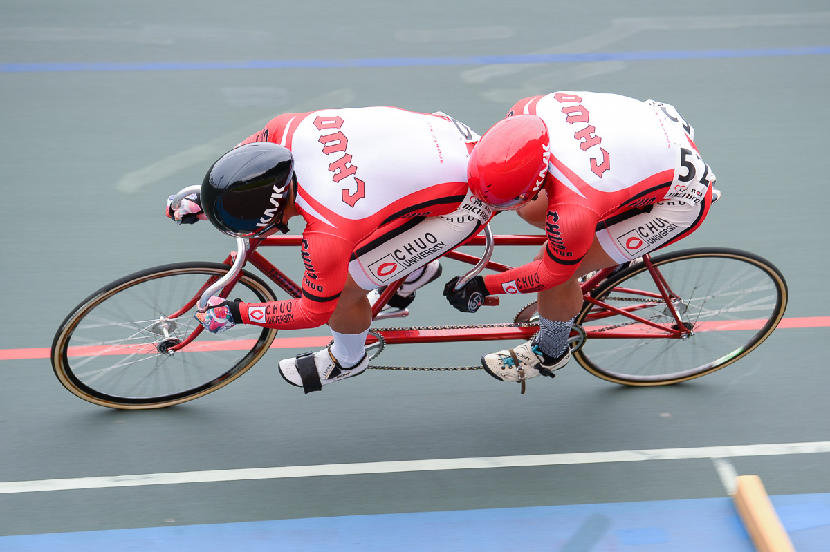 タンデムスプリント予選 1位 中央大学 16秒744(学連新記録)