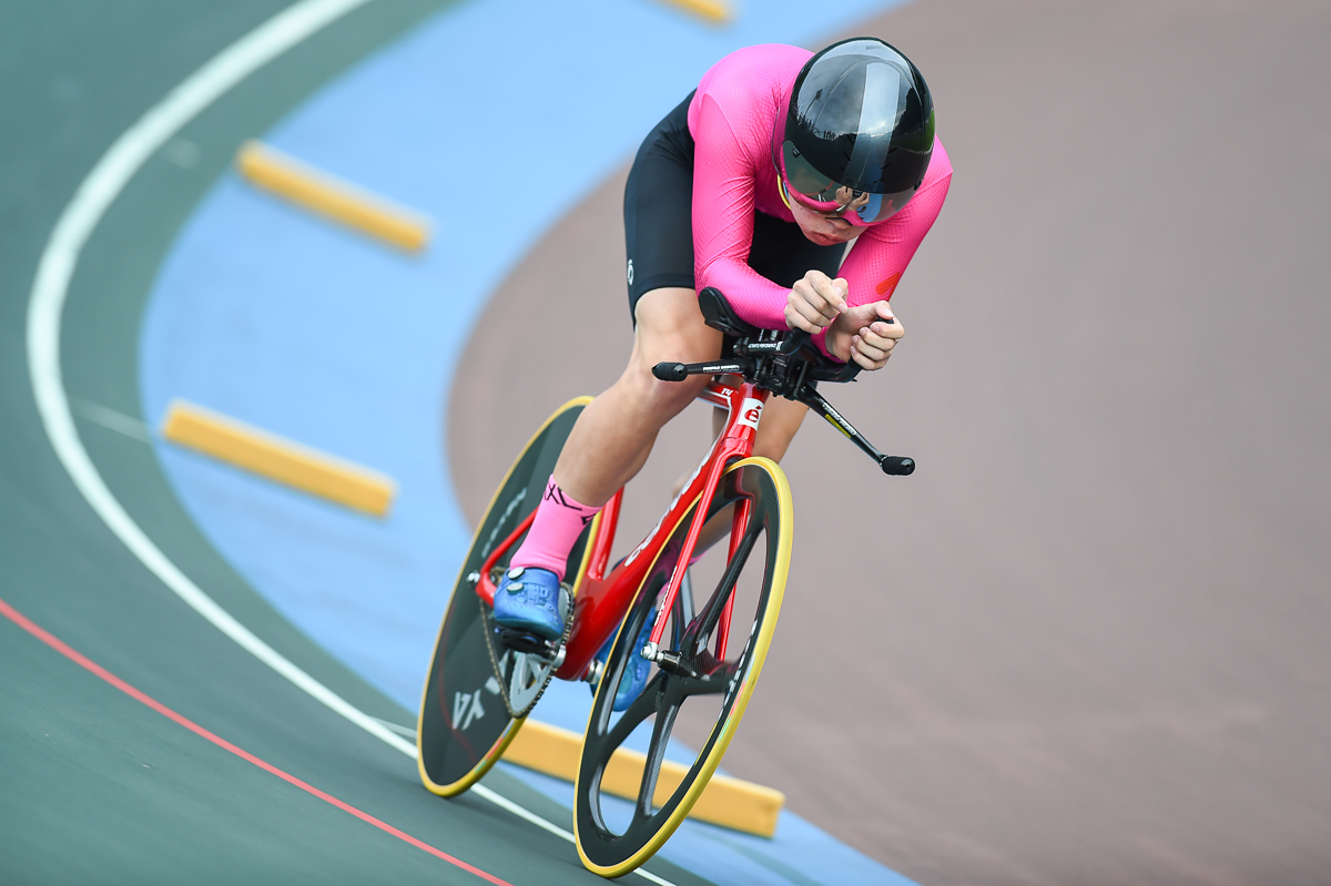 男子4kmインディヴィデュアルパーシュート予選 2位 児島直樹(日本大学) 4分33秒931