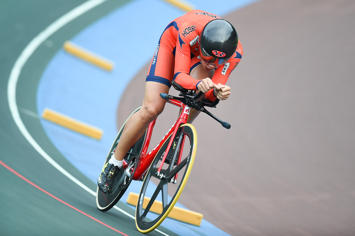 男子インディヴィデュアルパーシュート予選 3位 矢部駿人(法政大学)4分33秒988