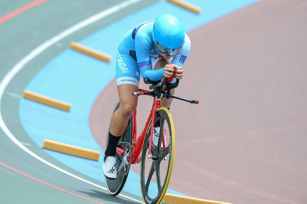 女子インディヴィデュアルパーシュート予選 3位 中村愛花(日本体育大学)3分53秒680