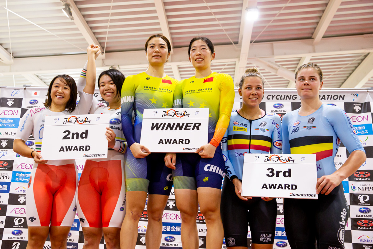 JTC2 女子エリート・マディソン表彰式