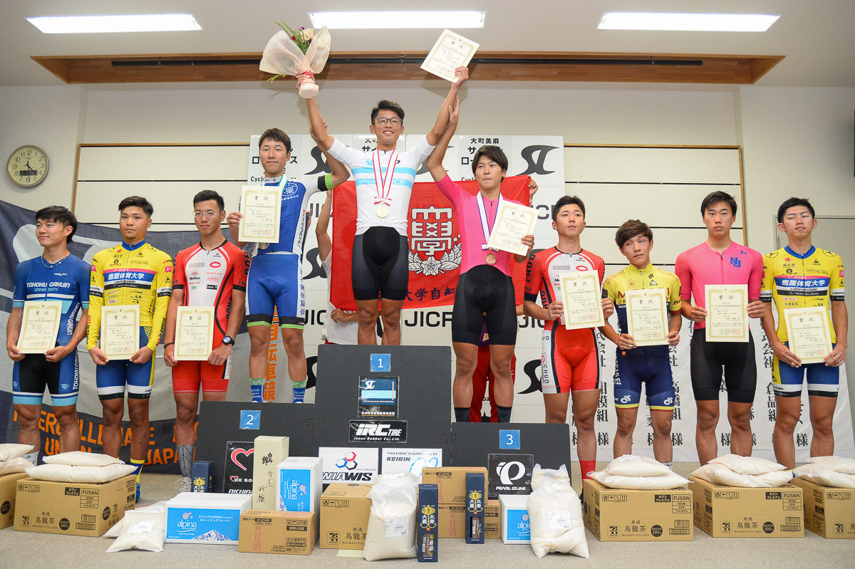 男子 ロードレース表彰式