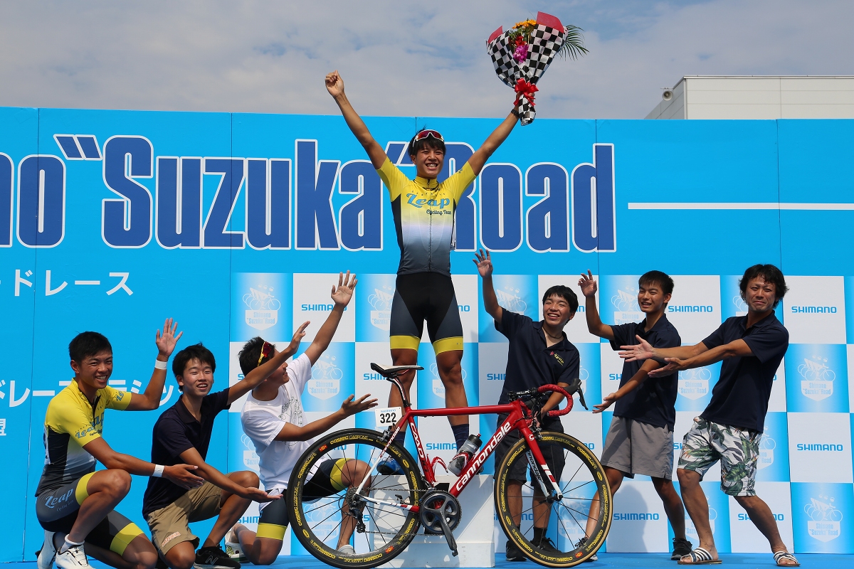 ジュニアの部で勝利した渡瀬義雄(Leap Hamamatsu Cycling Team)