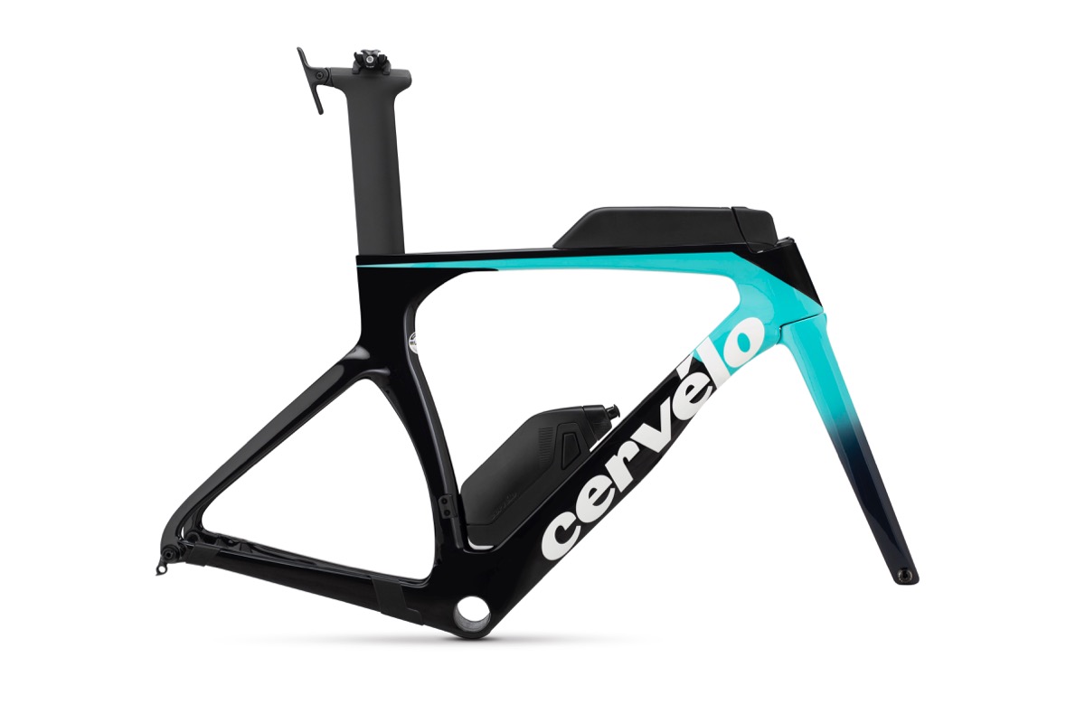 P-Series Disc(Light Teal/Dark Navy)フレームセット。税抜価格は36万円
