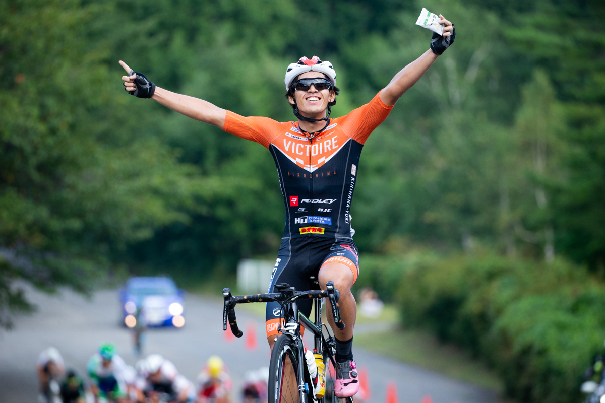 第15戦 優勝した谷順成(ヴィクトワール広島)は自転車競技人生で初勝利となった