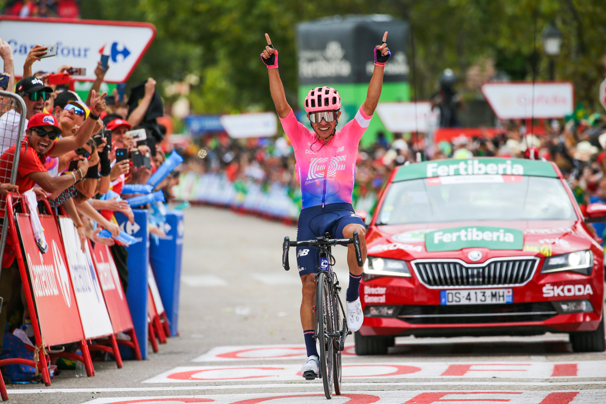 グランツール初出場のセルジオ・イギータ(コロンビア、EFエデュケーションファースト)がステージ初優勝
