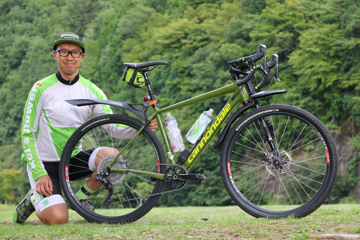 竹田佳行さん(Kei's Power じてんしゃ屋佳 )のキャノンデールSLATEはカスタムてんこ盛り