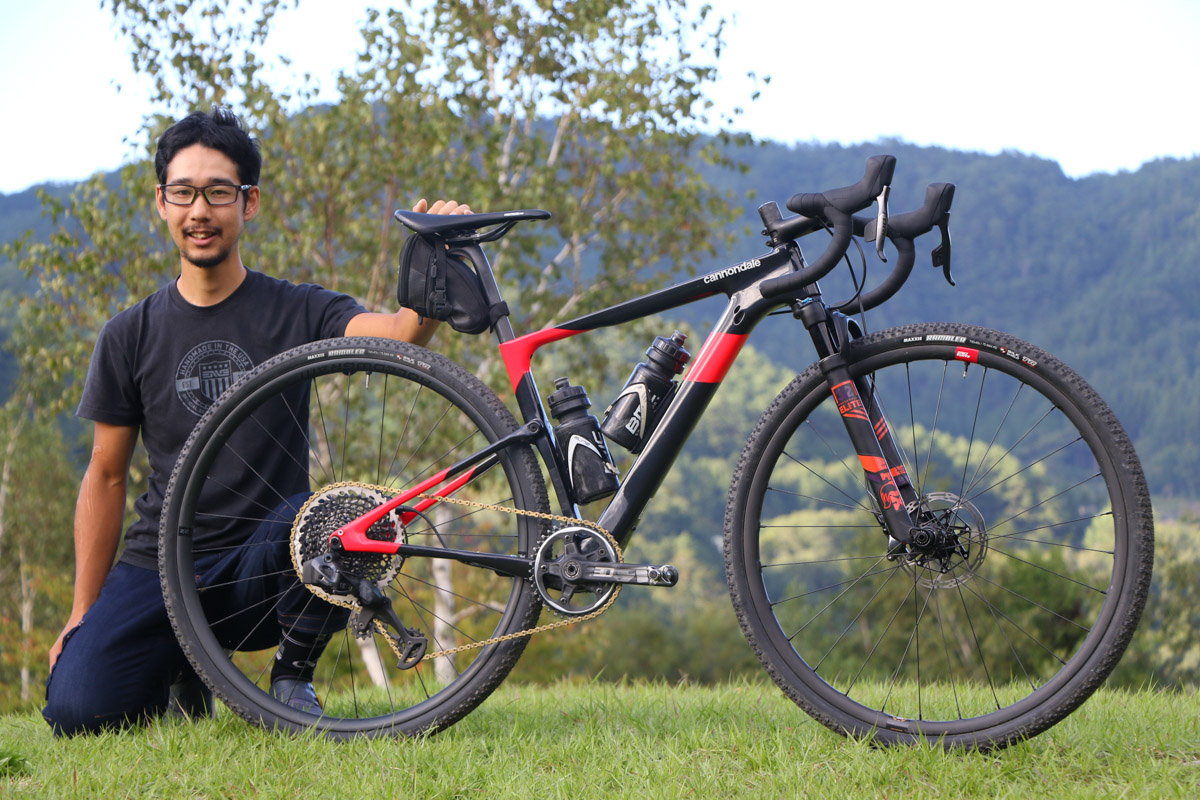 100kmクラス優勝 岡理裕(バイシクルわたなべ浜松)さんの勝利バイク、キャノンデールTOPSTONE CARBON