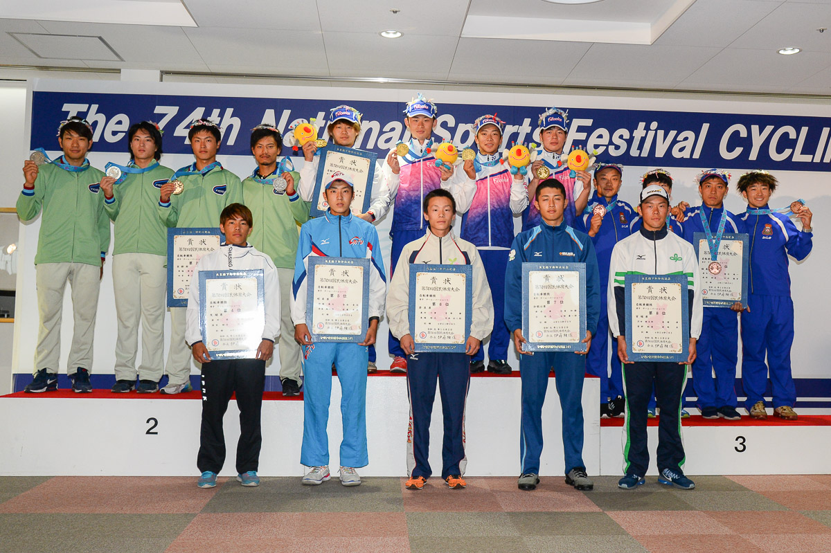 男子4kmチームパーシュート 表彰式