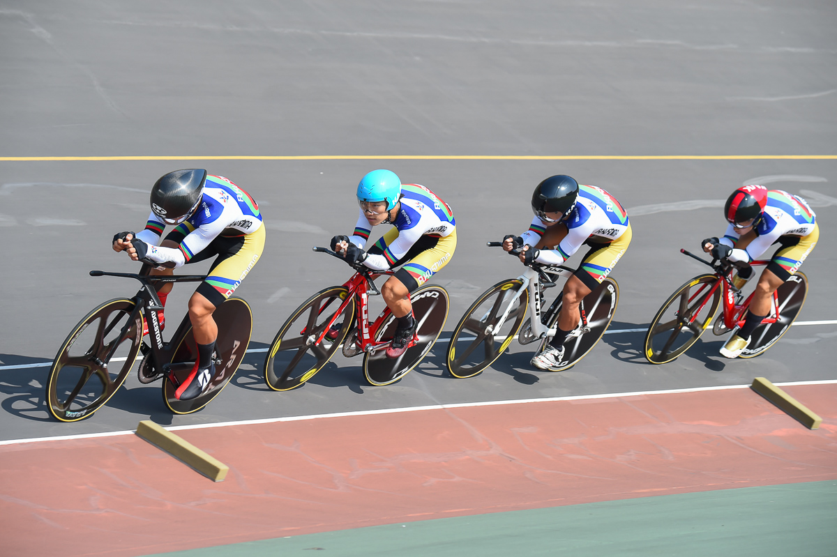 男子4kmチーム・パーシュート 3位 福島県(窪木、緑川、風間、中村)
