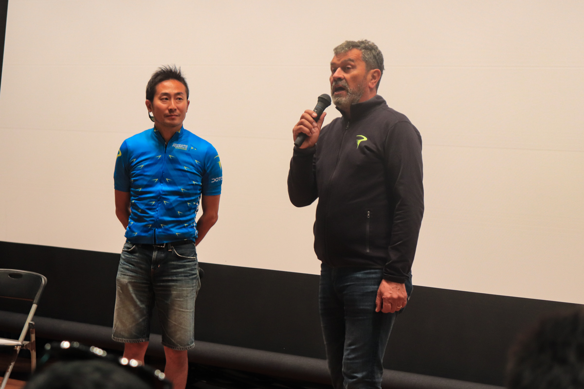 ピナレロイタリア本社からルチアーノ・フサポーリさんが来日