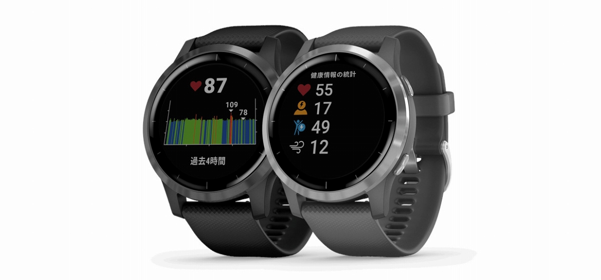 ガーミン vivoactive4(Black Slate、Shadow Gray / Silver)