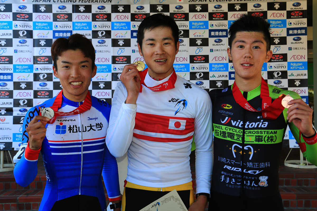 男子U23表彰 優勝は織田聖(弱虫ペダルサイクリングチーム)