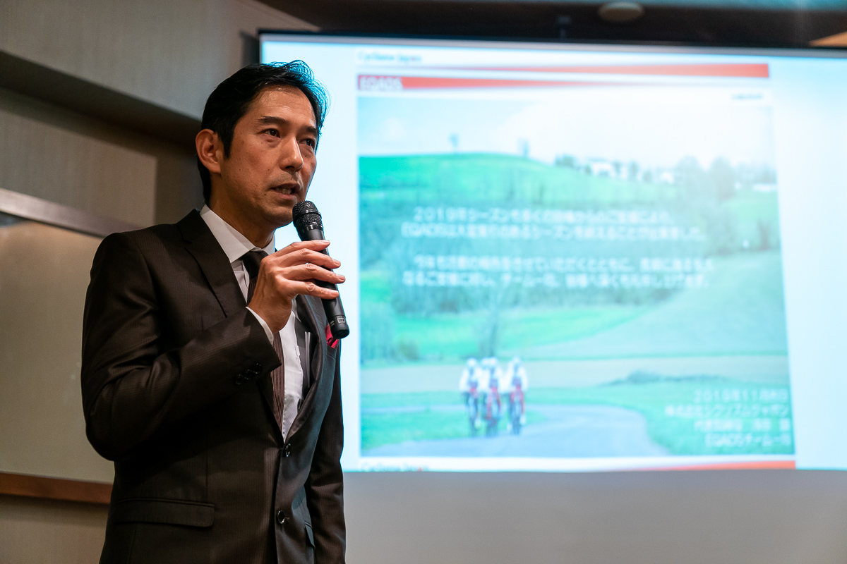 エカーズの浅田顕監督(2019年エキップアサダ イヤーエンドパーティーにて)
