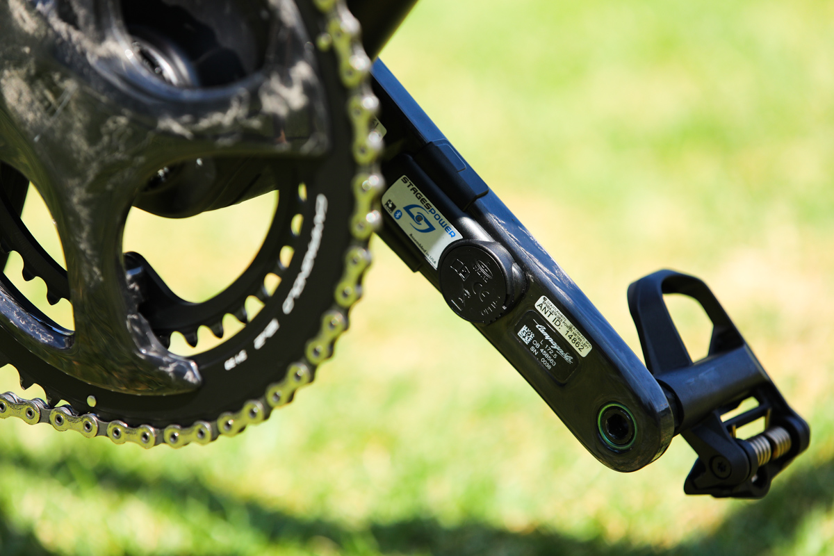172.5mmのクランクにステージズのパワーメーター