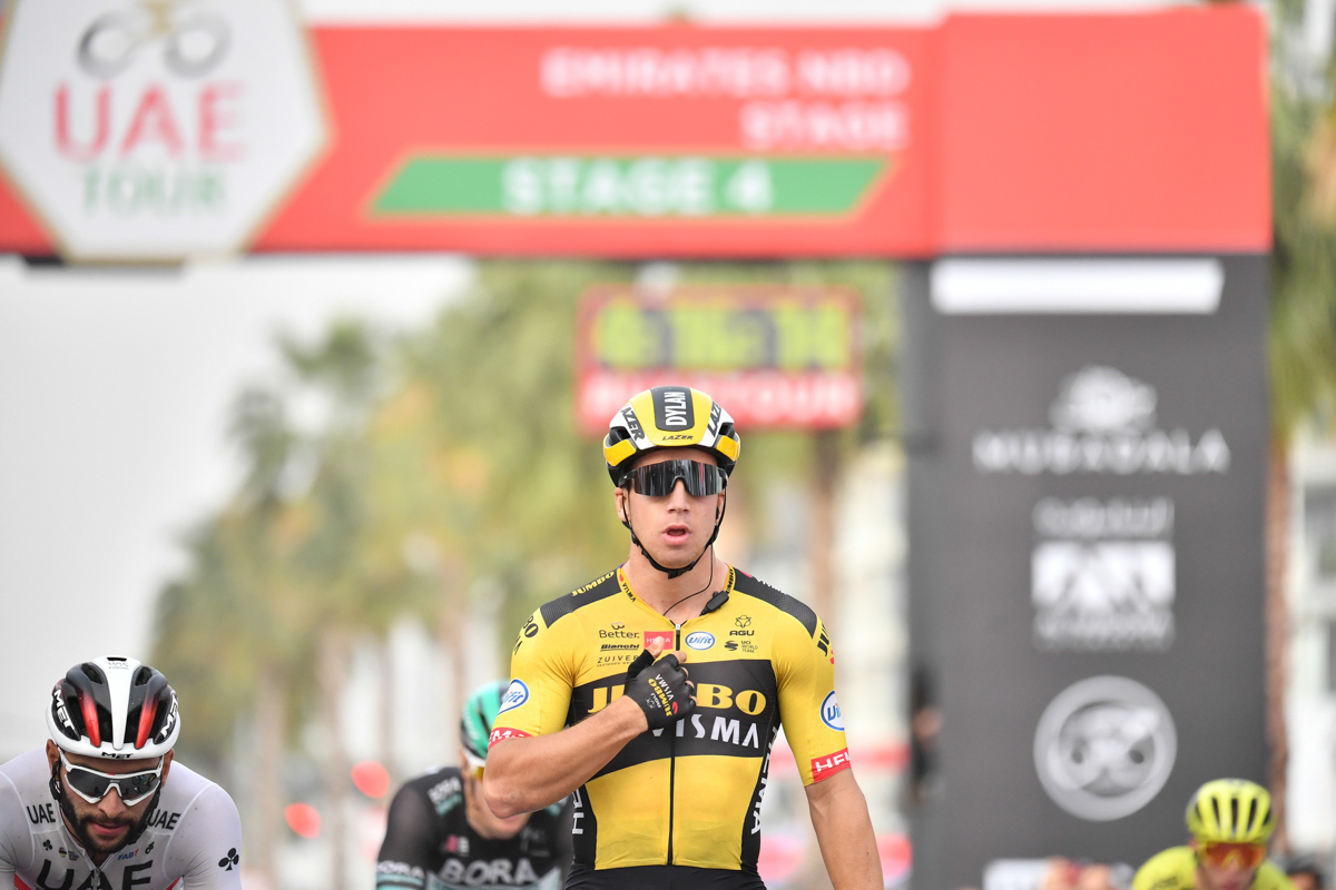 今シーズン3勝目を飾ったディラン・フルーネウェーヘン(オランダ、ユンボ・ヴィスマ)