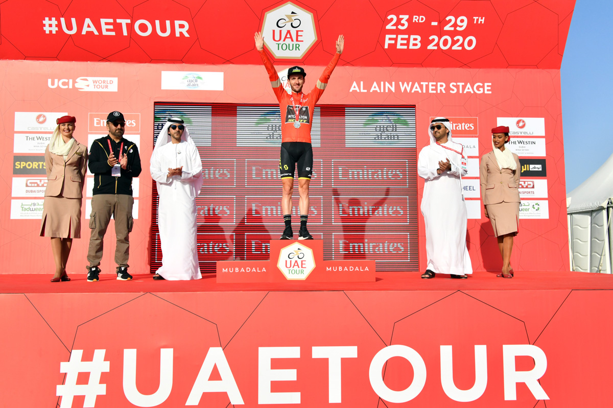 UAEツアー総合優勝に輝いたアダム・イェーツ(イギリス、ミッチェルトン・スコット)