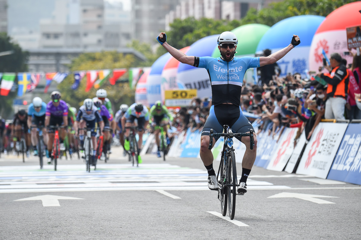 第1ステージ優勝 エリック・ヤン(エレベイト・ウェビプレックス・プロサイクリング)