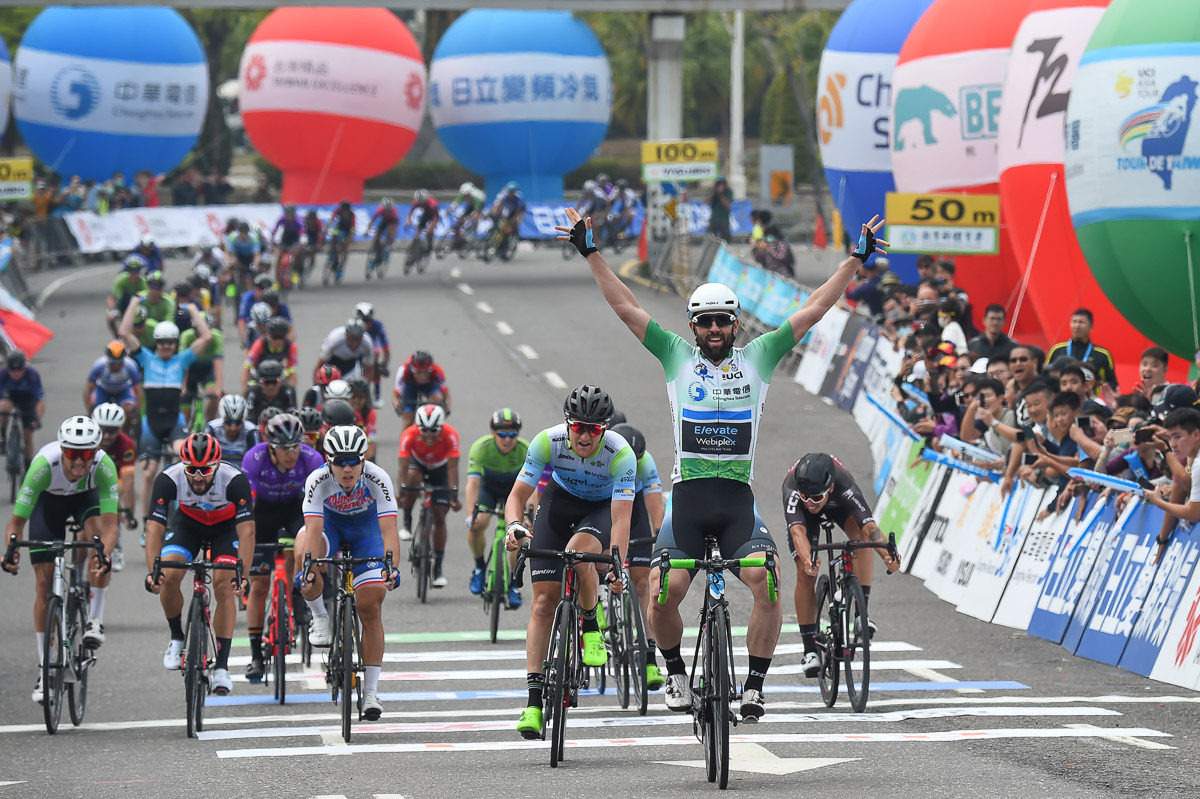 今大会3勝目を挙げたエリック・ヤン(エレベイト・ウェビプレックス・プロサイクリング)