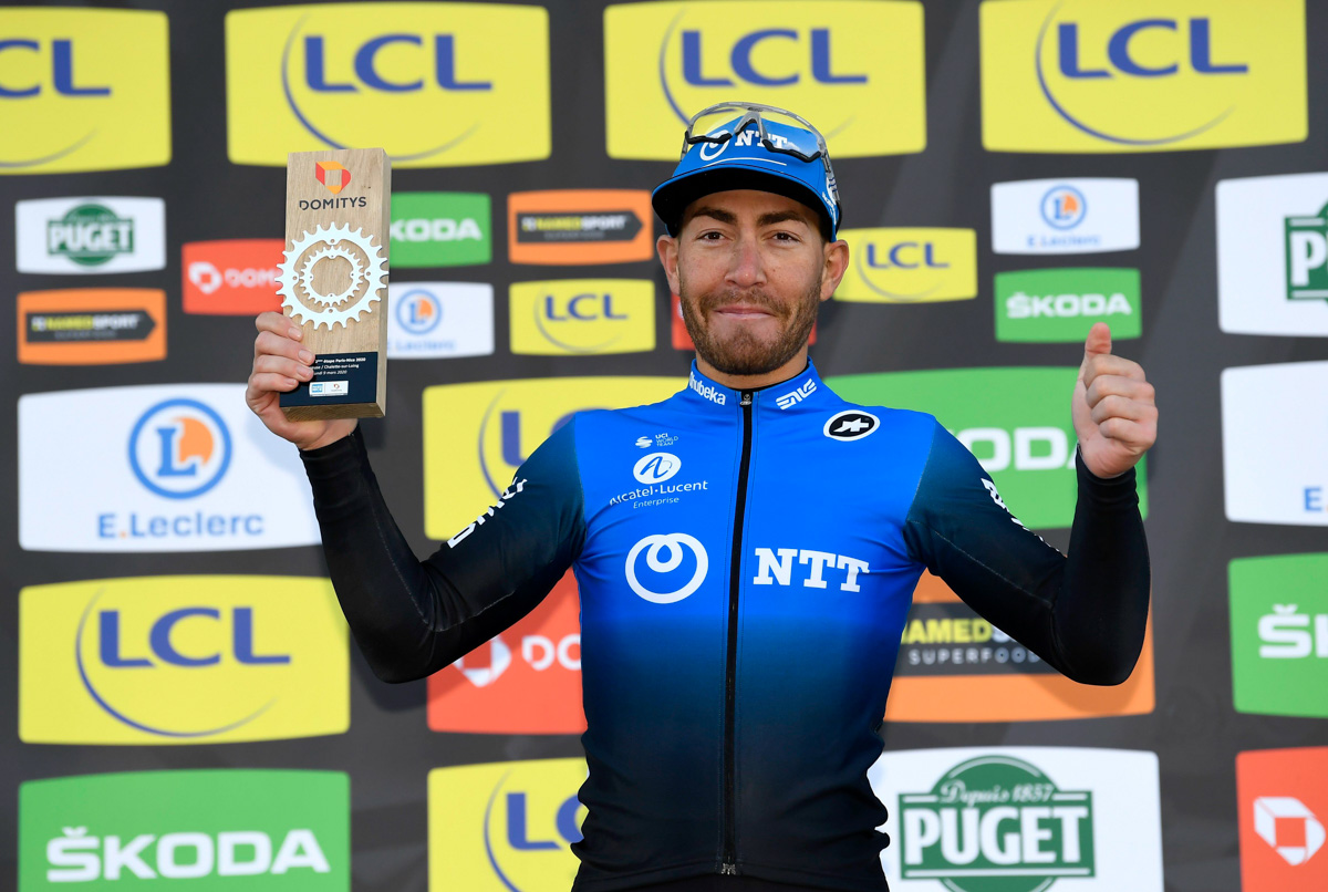 今シーズン2勝目を飾ったジャコモ・ニッツォーロ(イタリア、NTTプロサイクリング)