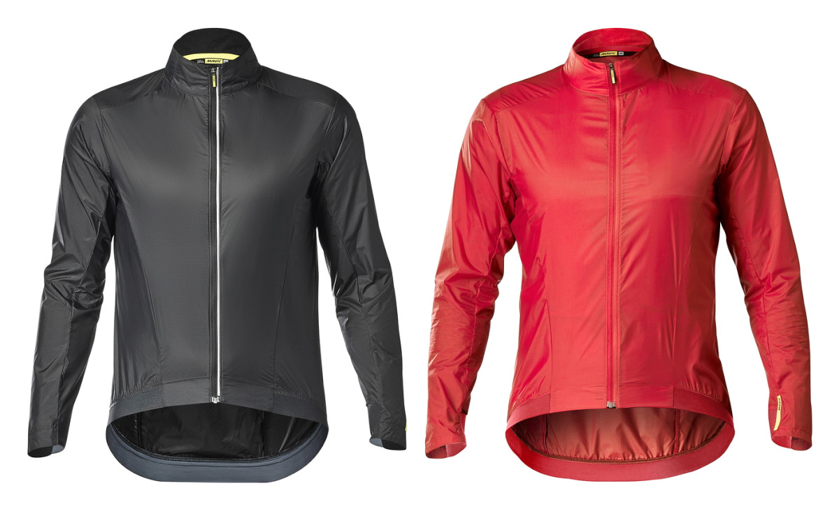 マヴィック ESSENTIAL WIND JACKET(ブラック、オートレッド)