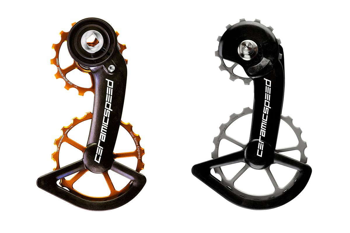 セラミックスピード OSPW(左Zwift、右チタンプーリー)