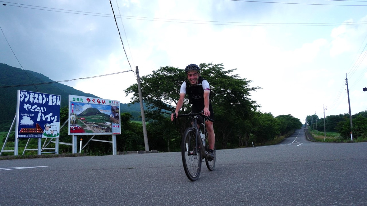 160kmを走り終え、笑顔でゴール!