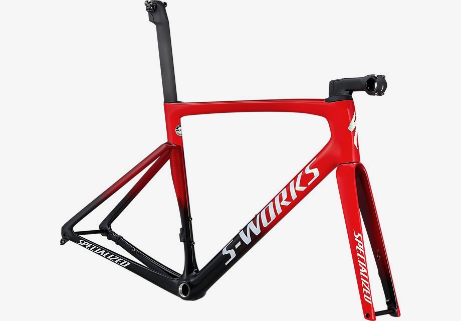 スペシャライズド S-WORKS TARMAC フレームセット(Flo Red/Red Tint/Tarmac Black/White)