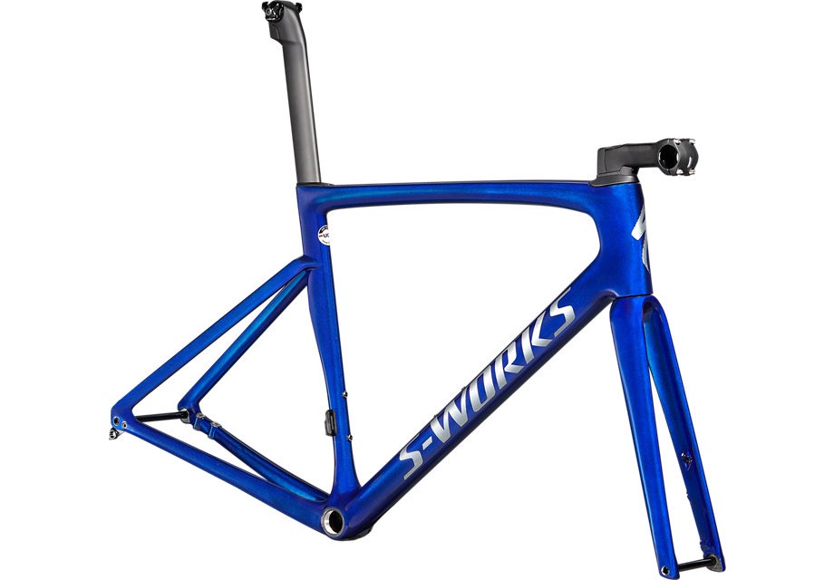 スペシャライズド S-WORKS TARMAC フレームセット(Blue Tint over Spectraflair/Brushed Chrome)