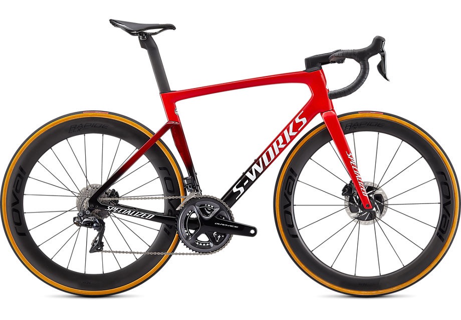 スペシャライズド S-WORKS TARMAC - DURA ACE DI2完成車(Flo Red/Red Tint/Tarmac Black/White)
