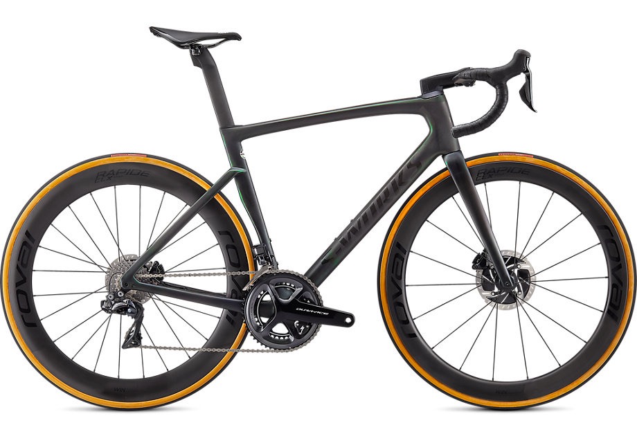 スペシャライズド S-WORKS TARMAC - DURA ACE DI2完成車(Carbon/Color Run Silver Green)