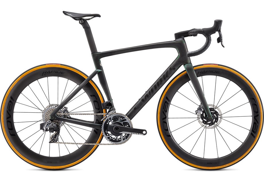 スペシャライズド S-WORKS TARMAC - RED ETAP AXS完成車(Carbon/Color Run Silver Green)