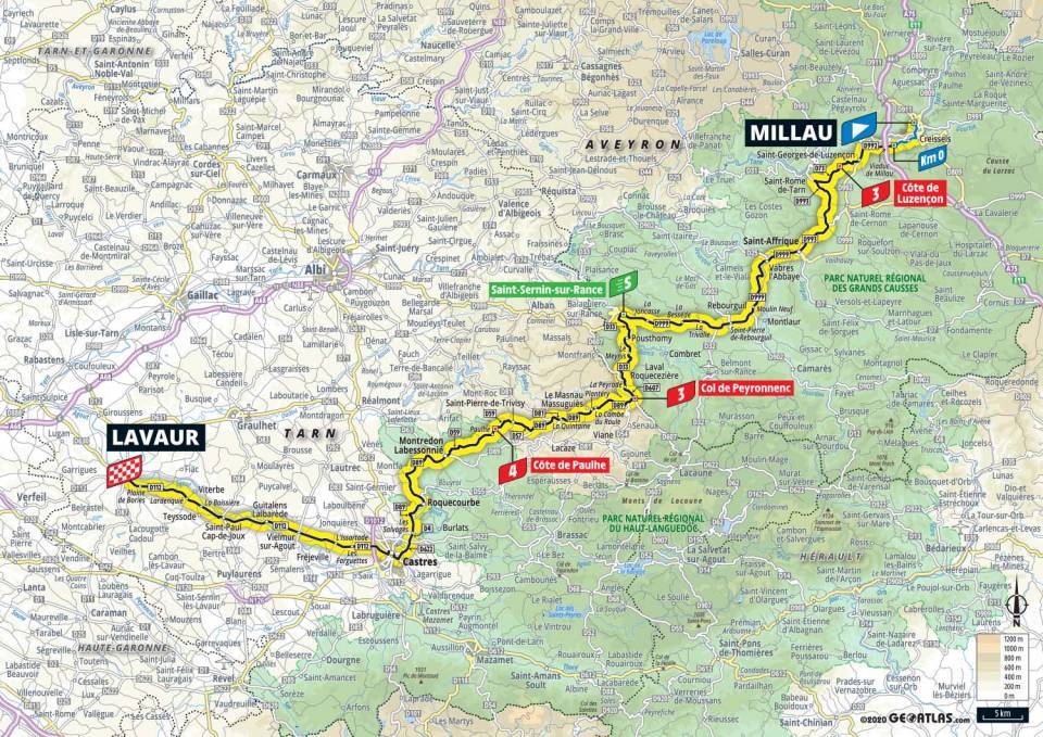 9月4日(金)第7ステージ ミヨー〜ラヴァール 168km