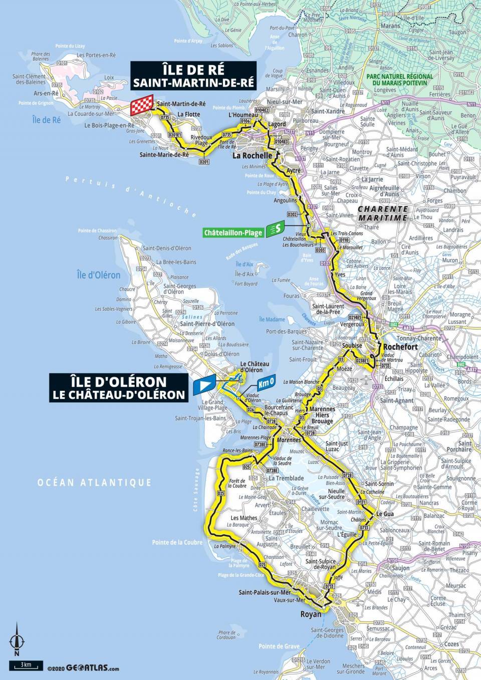 9月8日(火)第10ステージ ル・シャトー=ドレロン〜サンマルタン=ド=レ 168.5km