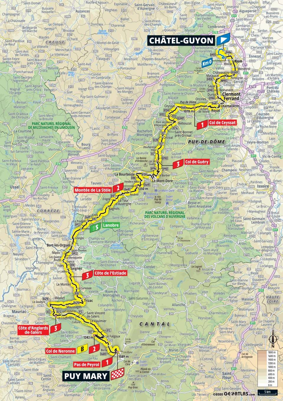 9月11日(金)第13ステージ シャテル=ギヨン〜ピュイマリー 191.5km