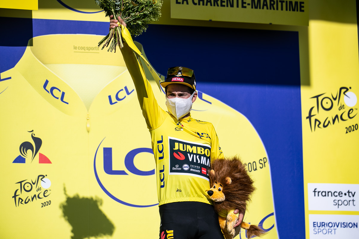 マイヨジョーヌを守ったプリモシュ・ログリッチ(スロベニア、ユンボ・ヴィスマ)
