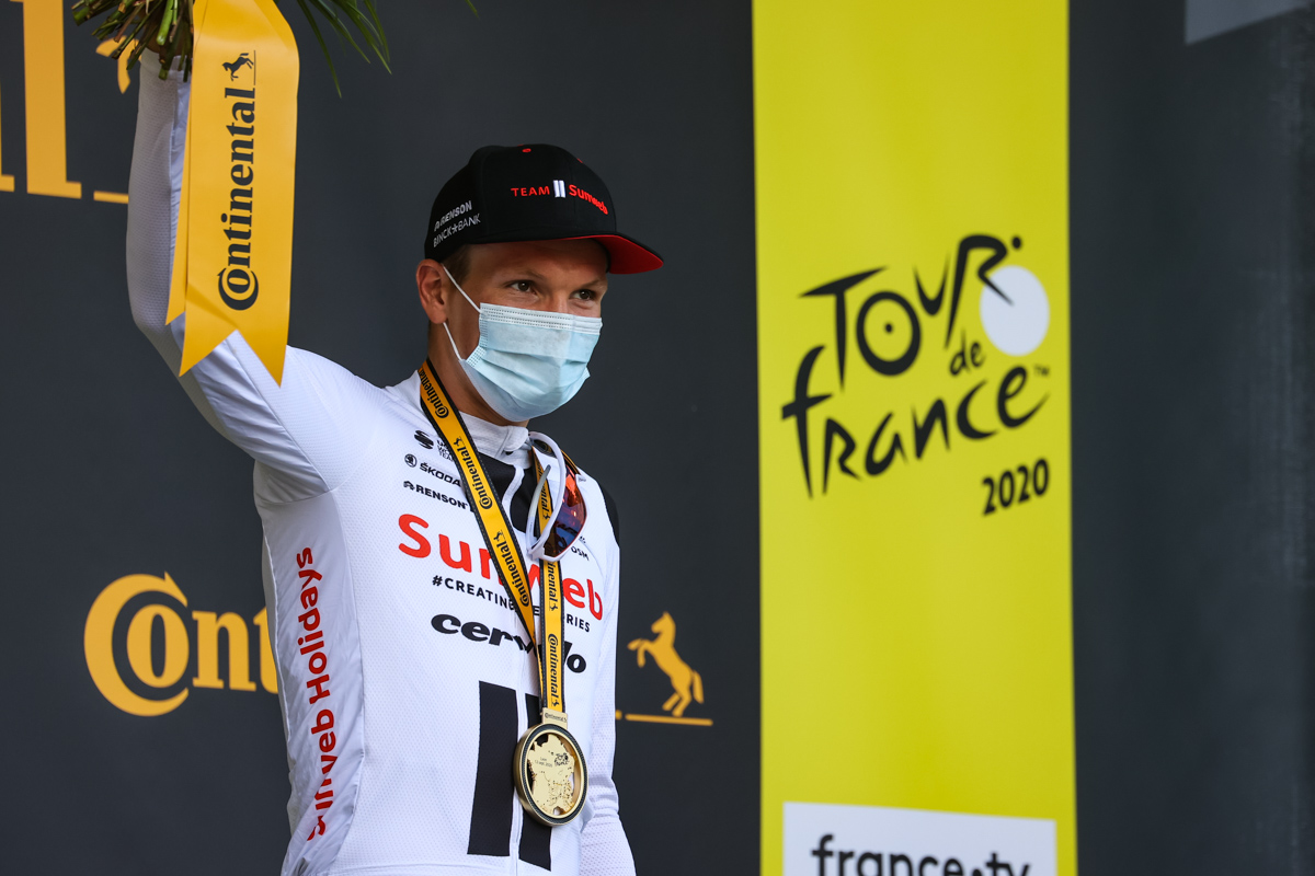3度目のツール出場でステージ初優勝を飾ったセーアン・クラーウアナスン(デンマーク、サンウェブ)