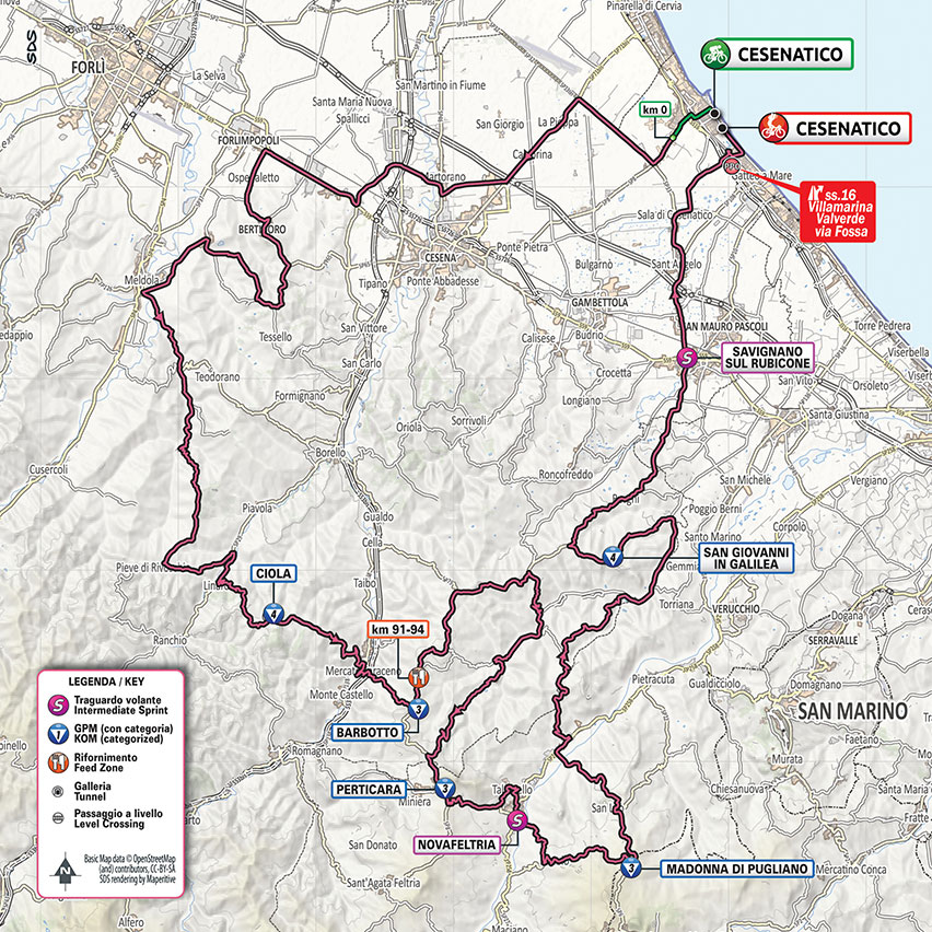 10月15日(木)第12ステージ チェゼナティコ〜チェゼナティコ 204km ☆☆☆☆