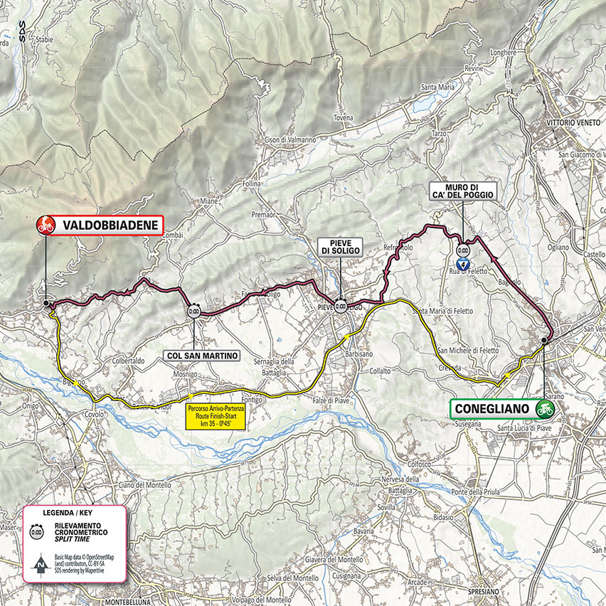 10月17日(土)第14ステージ コネリアーノ〜ヴァルドッビアーデネ 34.1km(個人TT)☆☆☆☆