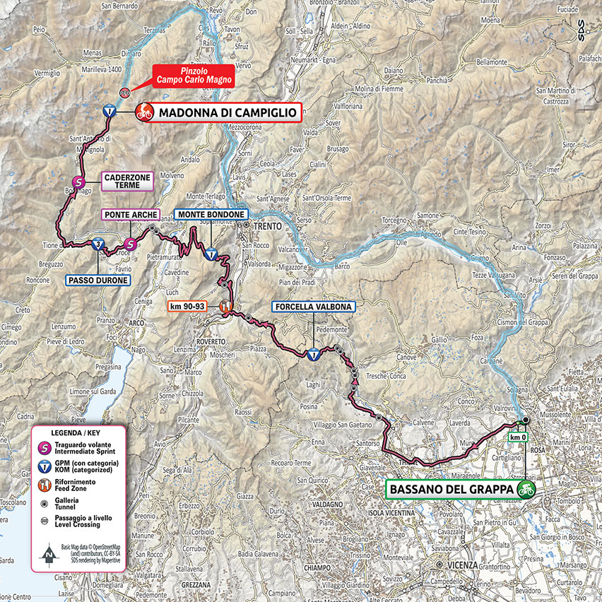 10月21日(水)第17ステージ バッサノデルグラッパ〜マドンナ・ディ・カンピリオ 203km(山頂)☆☆☆☆☆