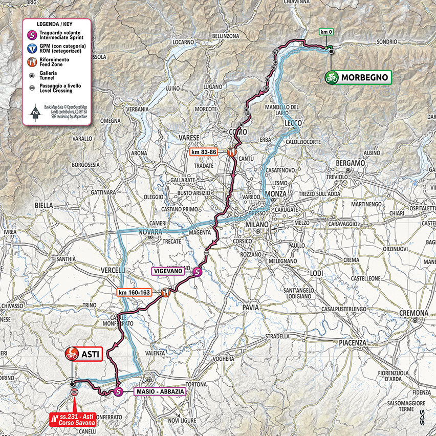 10月23日(金)第19ステージ モルベーニョ〜アスティ 253km ☆