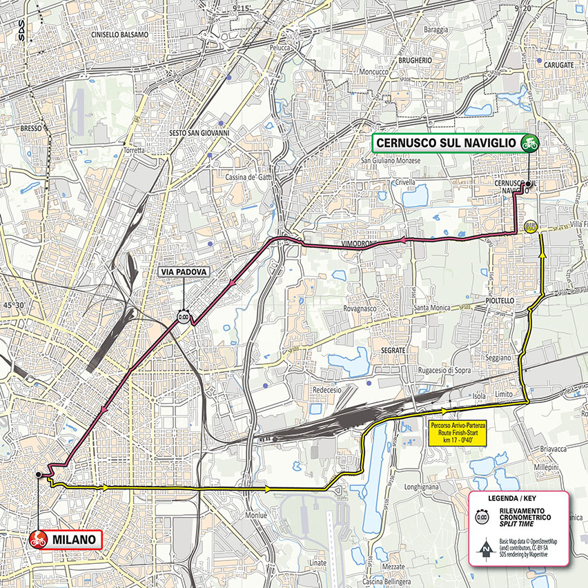 10月25日(日)第21ステージ チェルヌスコ・スル・ナヴィリオ〜ミラノ 15.7km(個人TT)☆☆