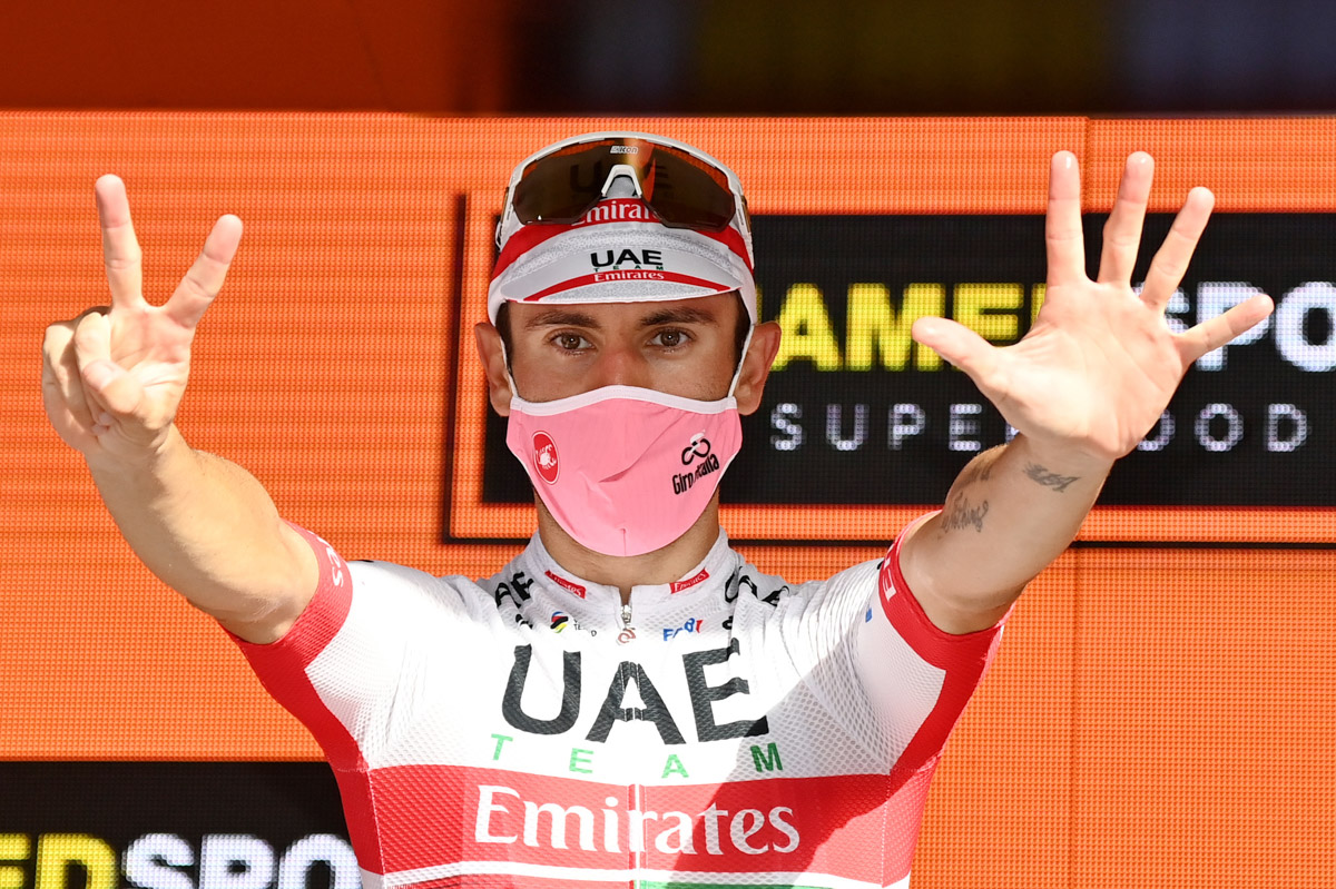 ステージ通算7勝目をマークしたディエゴ・ウリッシ(イタリア、UAEチームエミレーツ)
