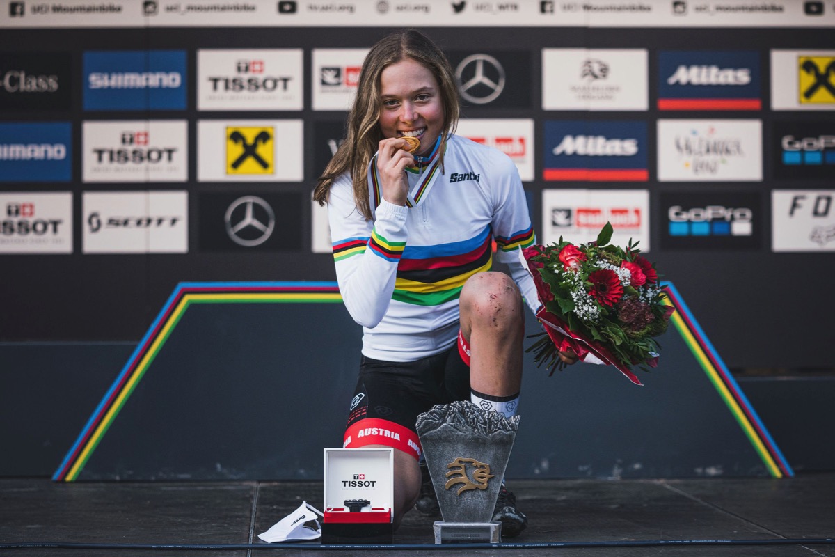 XCO女子ジュニア 初優勝を遂げたモナ・ミッターウォールナー(オーストリア)