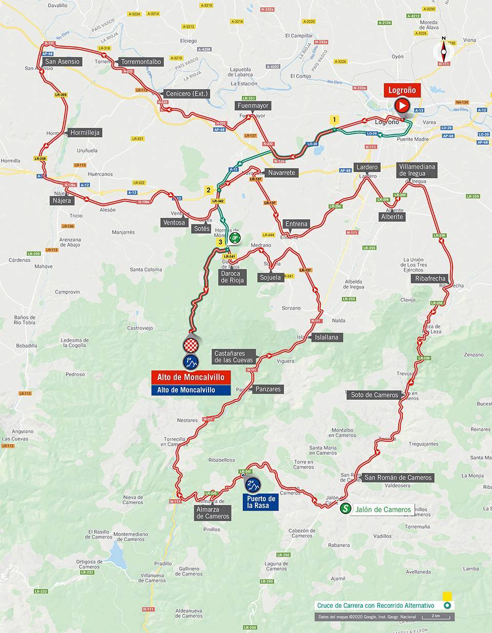 10月28日(水)第8ステージ ログローニョ〜アルト・デ・モンカルビリョ 164km