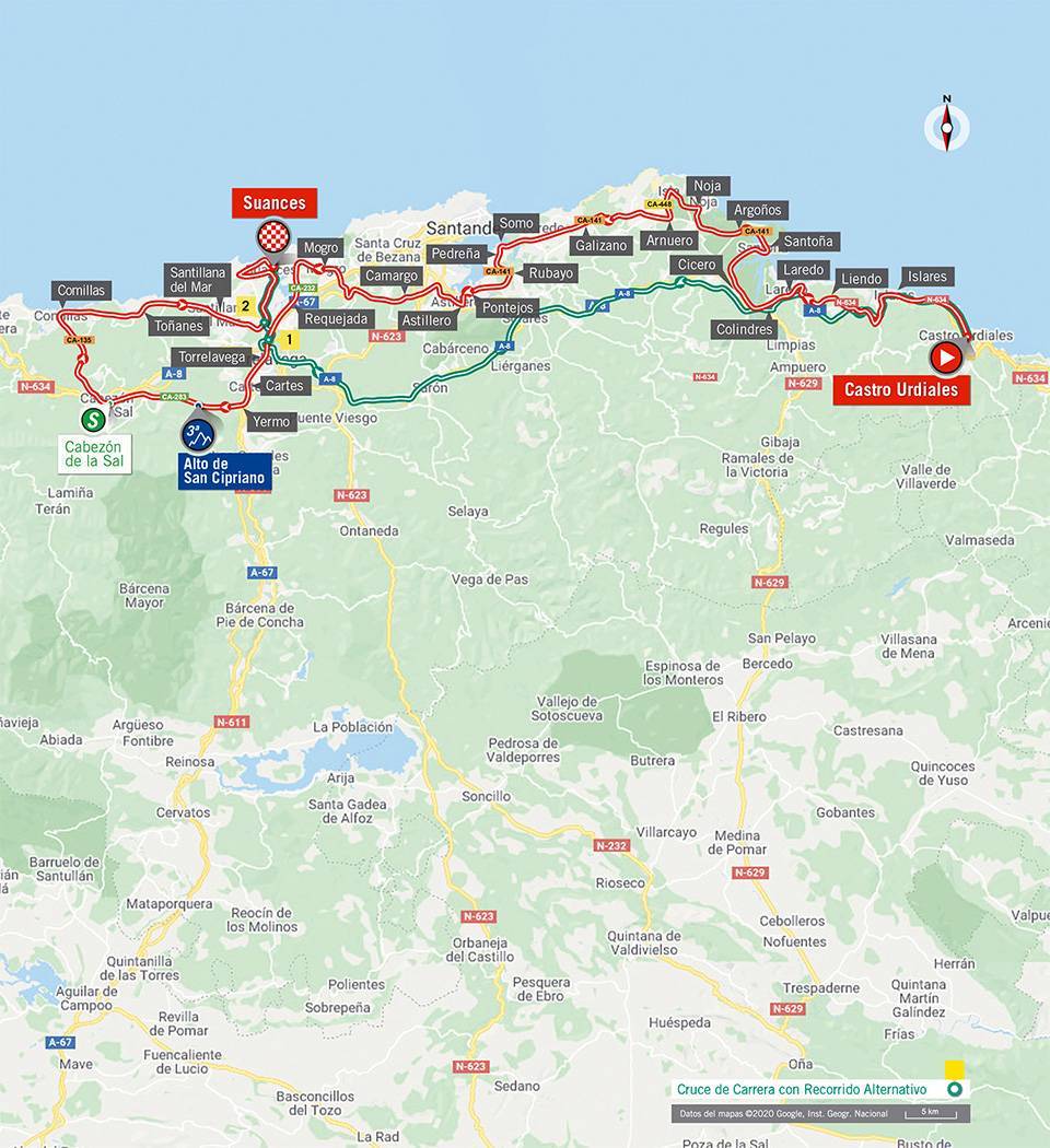 10月30日(金)第10ステージ カストロ・ウルディアレス〜スアンセス 185km