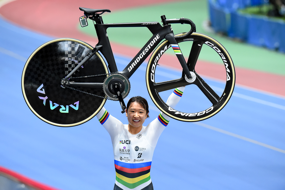 全日本選手権でアルカンシェルを初披露した梶原悠未(筑波大学大学院)は6種目で優勝